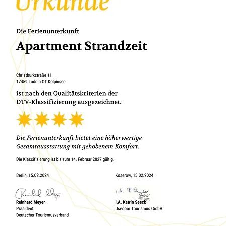 Strandzeit Apartamento Kolpinsee